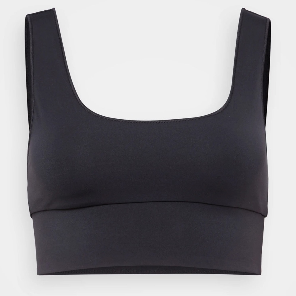 NWT It’s Now Cool Free People Black Bikini The Contour Crop Top Size Large